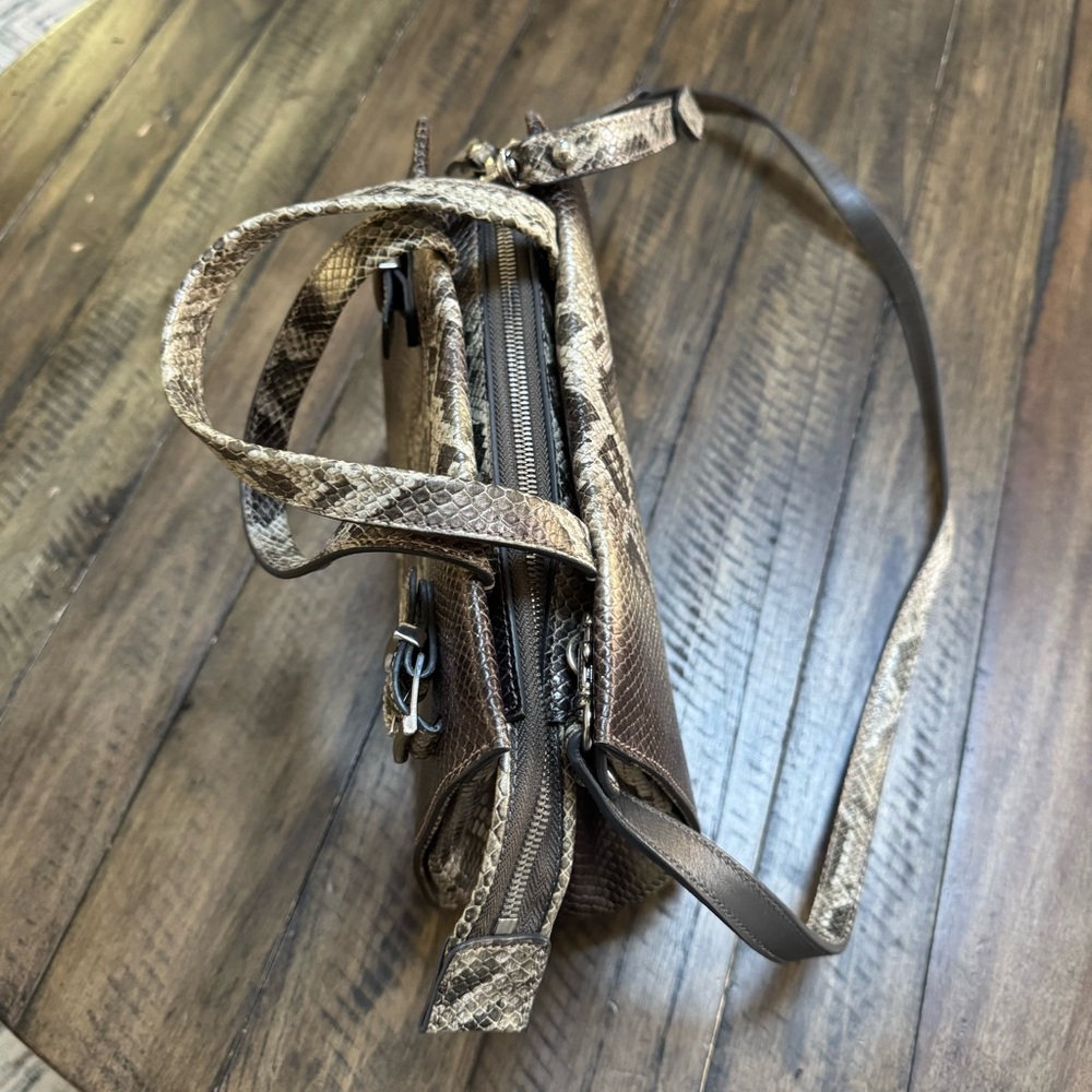 Stuart Weitzman | *Rare* Python Satchel Crossbody - image 7